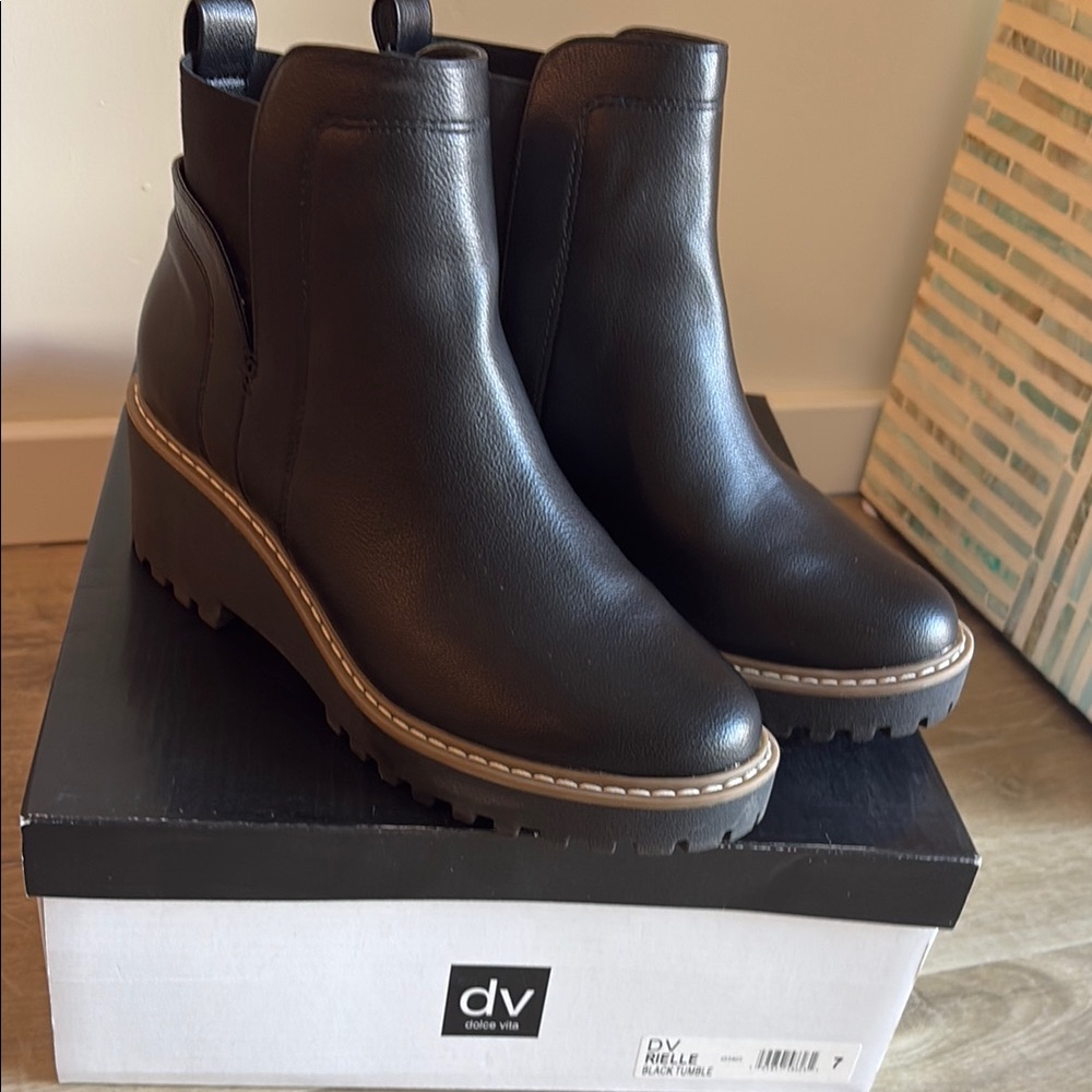DV by Dolce Vita Black Ankle Boots